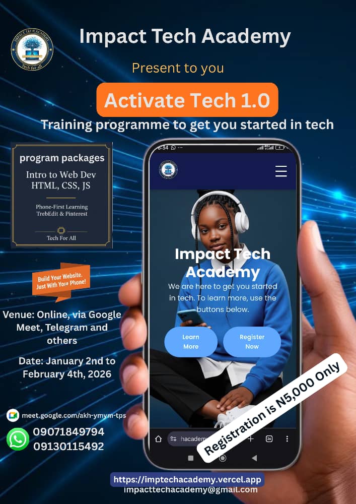 Impact Tech Academy Special Offer Flyer